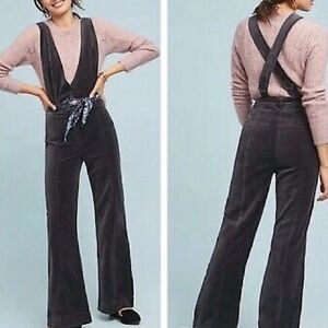 Anthropologie Pilcro Velvet Overalls 8